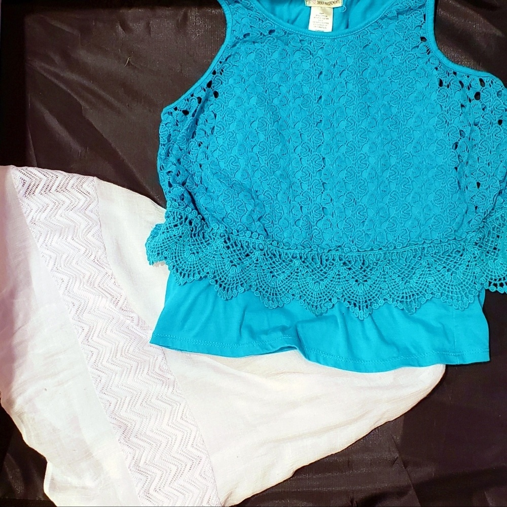 Girls skirt and top set